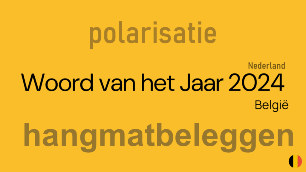 In België is HANGMATBELEGGEN het woord van het jaar. Maerlant